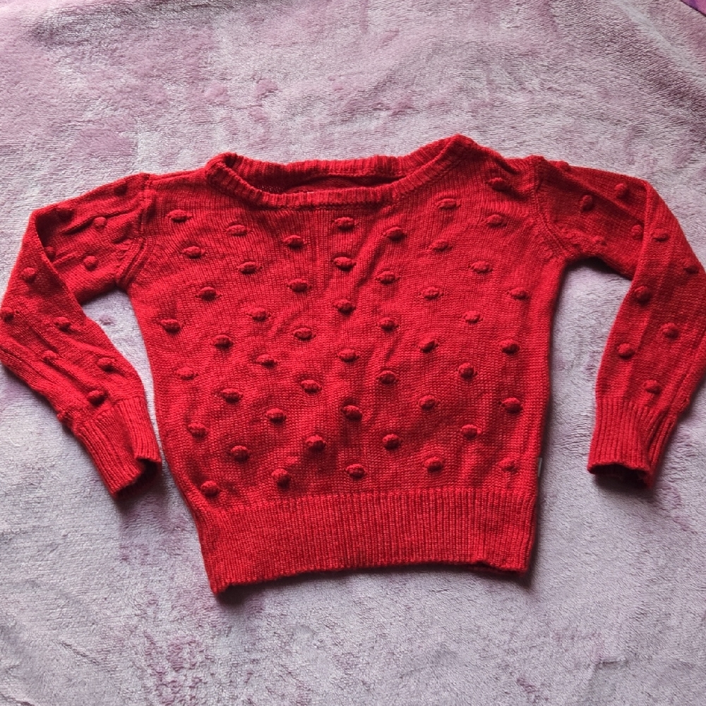Little Sleepies Holiday Red Pom Bamboo Viscose Sweater